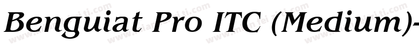 Benguiat Pro ITC (Medium)字体转换